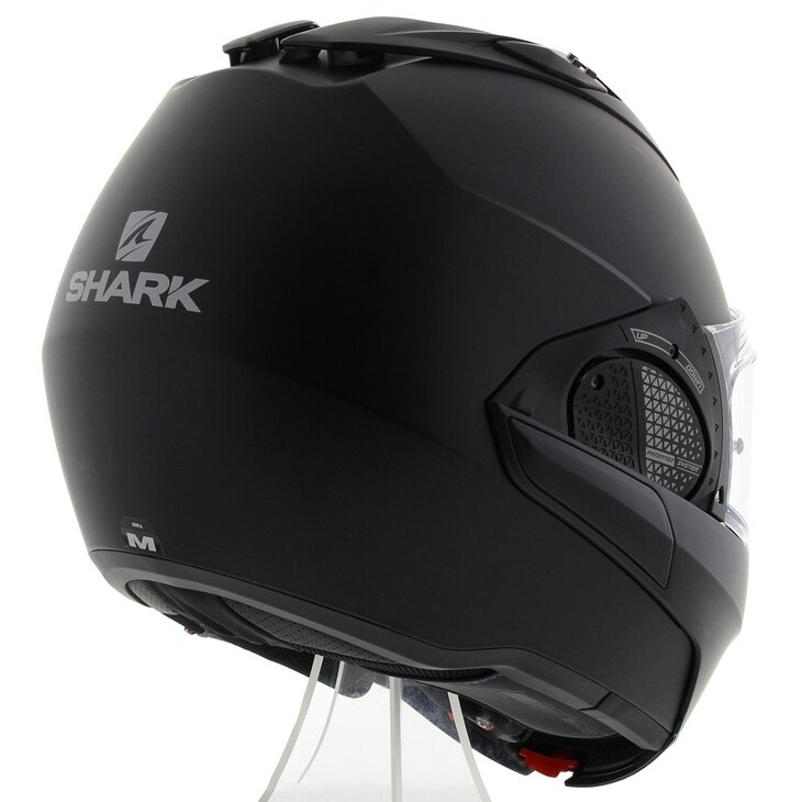 Shark EVO-GT Modular Helmet Blank Matt Black - Motorcycle flip back helmet