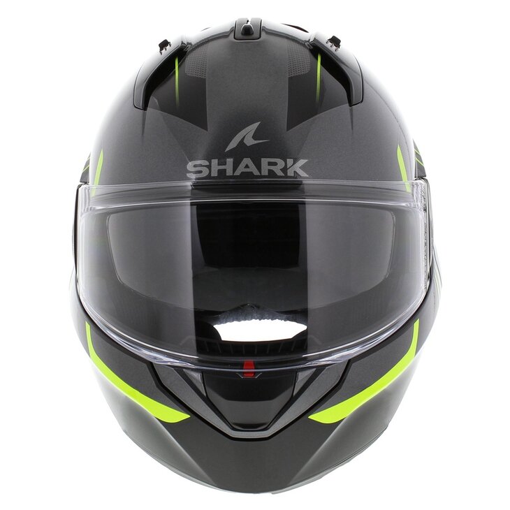 Shark EVO ES Kryd Anthracite Black Yellow - Motorcycle modular flip back helmet